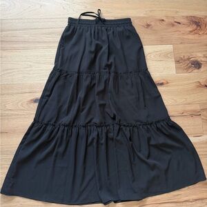 Women’s Boho Maxi Skirt - Black